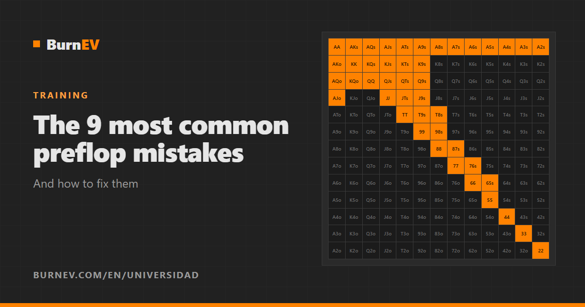 The 9 Most Common Preflop Mistakes in Poker (and How to Fix Them)